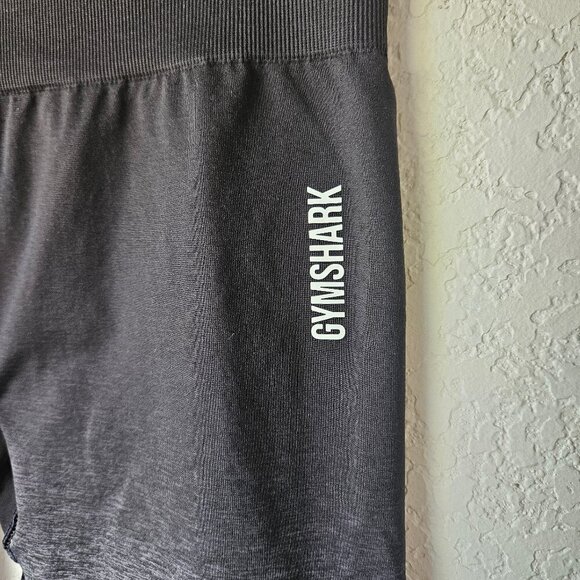 Gymshark Adapt Gray Black Ombre Compression Seamless Bike Shorts Workout XL NWT - Picture 2 of 6